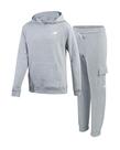 Conjunto de corrida New Balance Girls com capuz e calça de lã de 2 peças 10-12
