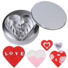 Conjunto de cortador de biscoitos BakingWorld Heart, 5 peças de aço inoxidável
