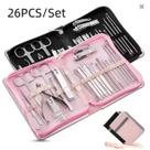 Conjunto De Cortador De Unhas Para Arte Em Unhas, Bolsa Com Zíper, 26 Peças Em Ouro Rosa. ENTREGA IM Conjunto De Cortador De Unhas Para Arte Em Unhas, Bolsa Com Zíper, 26 Peças Em Ouro Rosa. ENTREGA IM