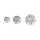 Conjunto De Cortadores De Biscoito De Natal 3 Peças: Moldes De Flocos De Neve E Engrenagens Para