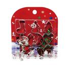 Conjunto De Cortadores De Biscoito De Natal Em Aço Inoxidável: Árvore, Estrela, Floco De Neve, Sino,