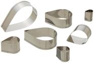 Conjunto de Cortadores de Gotas Ateco em Aço Inoxidável 1,5-7 cm