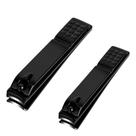Conjunto de cortadores de unhas Aogeili Sharp em aço inoxidável preto Conjunto de cortadores de unhas Aogeili Sharp em aço inoxidável preto