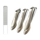 Conjunto de cortadores de unhas HBYPRO Heavy Duty em aço inoxidável, 4 unidades