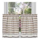Conjunto de Cortinas ACHIM Buffalo Check para Janela 147x91 cm Taupe Conjunto de Cortinas ACHIM Buffalo Check para Janela 147x91 cm Taupe