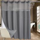 Conjunto de cortinas de chuveiro Conbo Mio Extra Wide 108x74cm cinza Conjunto de cortinas de chuveiro Conbo Mio Extra Wide 108x74cm cinza