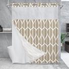 Conjunto de cortinas de chuveiro Yiatn No Hook Cream com forro de encaixe 180x200cm