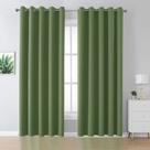 Conjunto de cortinas DUALIFE Grommet Sage Green 240x245cm com 2 painéis Conjunto de cortinas DUALIFE Grommet Sage Green 240x245cm com 2 painéis