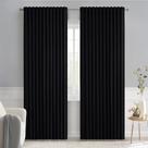Conjunto de cortinas MIULEE Black Blackout de 213 cm de comprimento e 2 painéis Conjunto de cortinas MIULEE Black Blackout de 213 cm de comprimento e 2 painéis