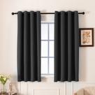 Conjunto de cortinas Pickluc Grey Blackout 160x160cm com 2 painéis