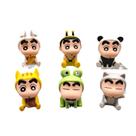 Conjunto de cosplay de animais Figure Crayon Shin-chan 6 PVC Mini 6 cm Conjunto de cosplay de animais Figure Crayon Shin-chan 6 PVC Mini 6 cm