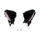 Conjunto De Cosplay De Gato Para Halloween 5 Peças: Tiara, Colar, Luvas Com Garras, Cauda, Sino De