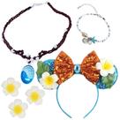 Conjunto de cosplay e acessórios de vestir Yosbabe Moana para meninas