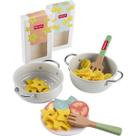 Conjunto de cozinha Fisher-Price Wood Pretend Pots Pasta Chef 31 unidades