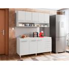 Conjunto de Cozinha Grecia Branco Casa Mobilia