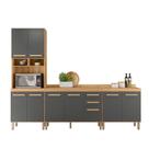 Conjunto de Cozinha Lidiane Modulado com 9 Portas 2 Gavetas Conjunto de Cozinha Lidiane Modulado com 9 Portas 2 Gavetas