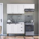Conjunto de Cozinha Modulada 3 Peças 2 Aéreos 1 Balcão Lavanda Yescasa