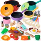 Conjunto de cozinha Pretend Play Lonico com 35 acessórios para crianças