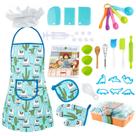 Conjunto de cozinhar e assar para crianças com avental e chapéu de chef Conjunto de cozinhar e assar para crianças com avental e chapéu de chef