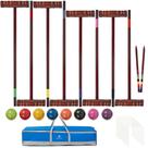 Conjunto de Croquet SpeedArmis Deluxe para 8 Jogadores com Mallets e Bolas