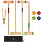 Conjunto de croquet SpeedArmis Kids para 4 jogadores com marretas de madeira