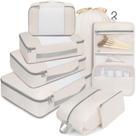 Conjunto de Cubos de Embalagem BAGAIL (8 Peças) - Bege - Para Organização de Viagens