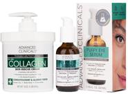 Conjunto de cuidados com a pele Advanced Clinicals Creme e Sérum de Colágeno