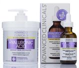 Conjunto de cuidados com a pele, Advanced Clinicals, pacote de 2 peças com ácido hialurônico Conjunto de cuidados com a pele, Advanced Clinicals, pacote de 2 peças com ácido hialurônico