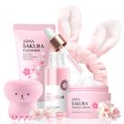 Conjunto de cuidados com a pele Evolvique Sakura Teen Girls com limpador e sérum
