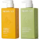 Conjunto de cuidados com a pele Medix 5.5 Creme iluminador de vitamina C e óleo Conjunto de cuidados com a pele Medix 5.5 Creme iluminador de vitamina C e óleo