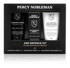 Conjunto de cuidados com a pele Percy Nobleman Age Defense com esfoliante a carvão