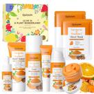 Conjunto de cuidados com a pele QUIYUM Turmeric Vitamin C 7PCS para mulheres