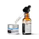 Conjunto de cuidados com a pele VGO Snail Mucin 92% hidratante 50 ml e sérum de vitamina C 30 ml