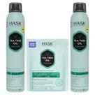 Conjunto de cuidados com o cabelo HASK Tea Tree Revitalizing Dry Shampoo x2