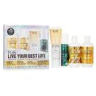 Conjunto de cuidados com o cabelo IGK Live Your Best Life Shampoo, condicionador, bálsamo para cabelo, óleo para cabelo Conjunto de cuidados com o cabelo IGK Live Your Best Life Shampoo, condicionador, bálsamo para cabelo, óleo para cabelo