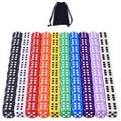 Conjunto de dados AUSTOR 100 peças de acrílico de 16 mm de 6 lados com bolsa
