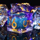 Conjunto de dados AUSTOR Liquid Core Resin DND 7-Die Dungeons Dragons