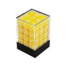 Conjunto de Dados Central Dices - D6 - Amarelo e Branco Conjunto de Dados Central Dices - D6 - Amarelo e Branco