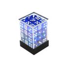 Conjunto de Dados Central Dices D6 Azul Céu e Branco Conjunto de Dados Central Dices D6 Azul Céu e Branco