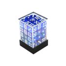 Conjunto de Dados Central Dices D6 Azul Céu e Branco Conjunto de Dados Central Dices D6 Azul Céu e Branco
