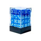Conjunto de Dados Central Dices - D6 - Azul e Branco Conjunto de Dados Central Dices - D6 - Azul e Branco