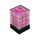 Conjunto de Dados Central Dices - D6 - Rosa e Branco