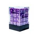 Conjunto de Dados Central Dices D6 Roxo e Branco Conjunto de Dados Central Dices D6 Roxo e Branco