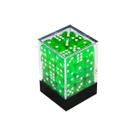 Conjunto de Dados Central Dices D6 Verde Claro e Branco Conjunto de Dados Central Dices D6 Verde Claro e Branco
