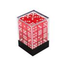 Conjunto de Dados Central Dices D6 Vermelho Melancia Branco