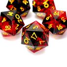 Conjunto de dados D20, RPG de masmorras e dragões de resina de 20 lados, 5 unidades