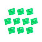 Conjunto De Dados D8 De Cor Transparente, 10 Peças De Plástico Com 8 Lados Para Jogos De Tabuleiro,