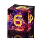 Conjunto De Dados De Borda Afiada De Resina DND Feito À Mão Para Jogos RPG D20 D12 D10 D8 D6 D4