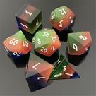 Conjunto de dados de pedras preciosas Amatolo Jade para Dungeons & Dragons
