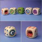 Conjunto De Dados De Resina Com Rosto De Monstro De Halloween Para Jogos De Tabuleiro, Acessórios Conjunto De Dados De Resina Com Rosto De Monstro De Halloween Para Jogos De Tabuleiro, Acessórios